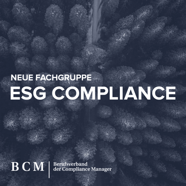 Neue Fachgruppe: ESG Compliance