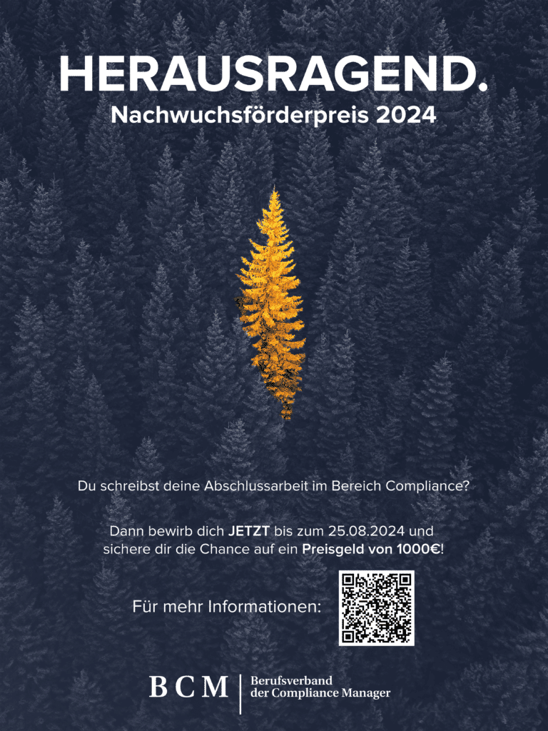 Plakat BCM Nachwuchsförderpreis 2024